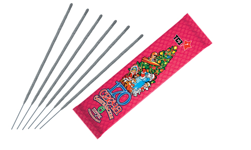  Бенгальские свечи 6 шт 170 мм в пакете  в Сибае